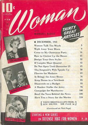 Illustration for article titled Lead Story From 1941 Woman Magazine: 'Women Talk Too Much' :/